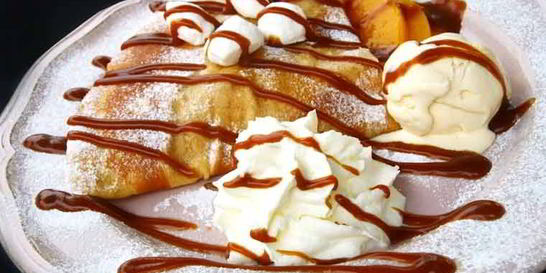 Блины с мороженым