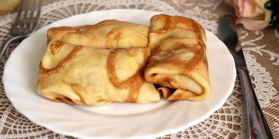 Блины с мясом по-домашнему