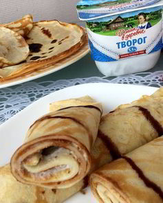 Блины с ореховой начинкой