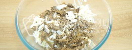 блины с печенью и яйцом. Шаг 2