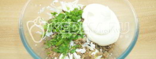 блины с печенью и яйцом. Шаг 3