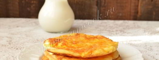 блины с припеком из яблок и моркови. Шаг 14