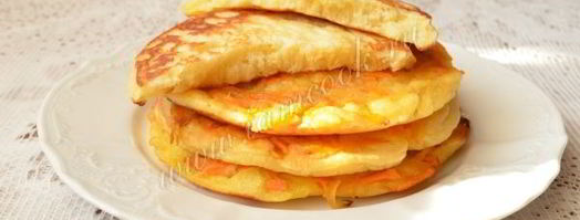 блины с припеком из яблок и моркови. Шаг 15