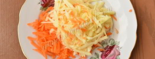 блины с припеком из яблок и моркови. Шаг 10