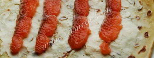 блины с семгой и плавленным сыром. Шаг 8