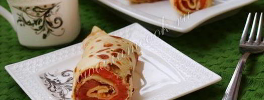 блины с семгой и плавленным сыром. Шаг 10