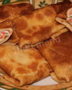 Блины с семгой и сыром