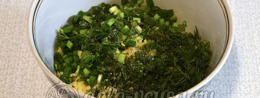 блины с сыром и зеленью. Шаг 12