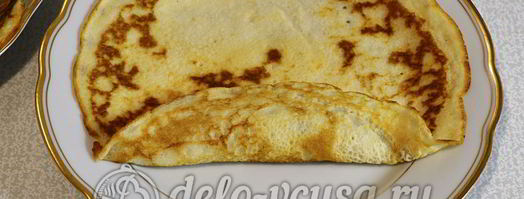 блины с сыром и зеленью. Шаг 14