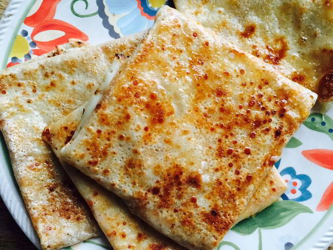 Рецепт блинов с сыром