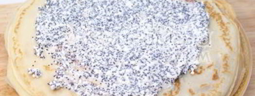 блины с творогом и маком. Шаг 7