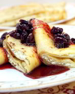 Блины с творогом