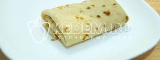 блины с творогом. Шаг 12