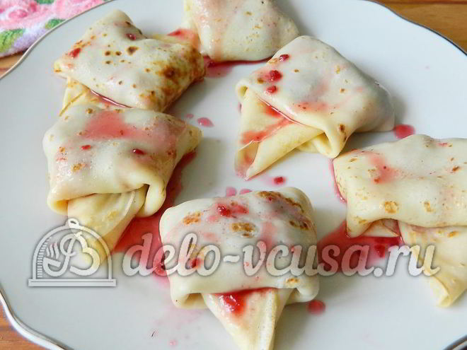 Рецепт блинов с ягодами