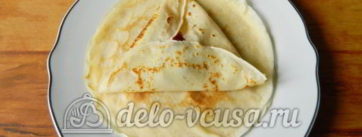 блины с ягодами. Шаг 12