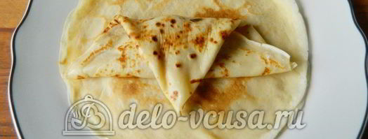 блины с ягодами. Шаг 13