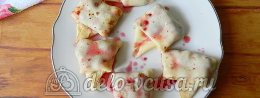 блины с ягодами. Шаг 16