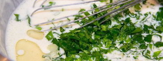 блины с зеленью. Шаг 4