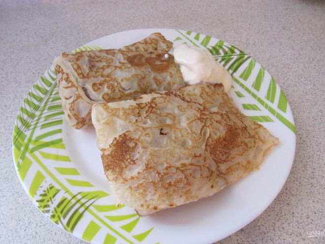 Рецепт блинов со свининой