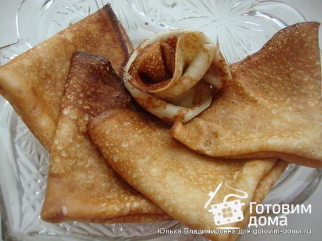 Рецепт блинов творожных заварных