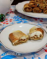 Блины с творогом