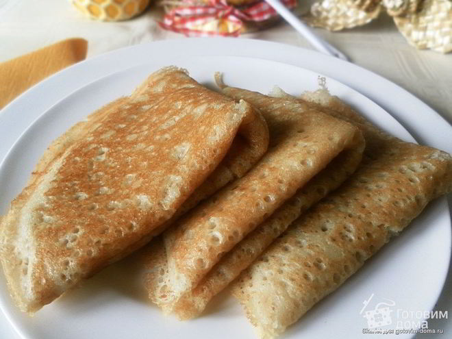 Рецепт дрожжевых блинов по госту