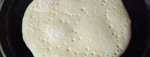 дрожжевые блины с манкой. Шаг 5