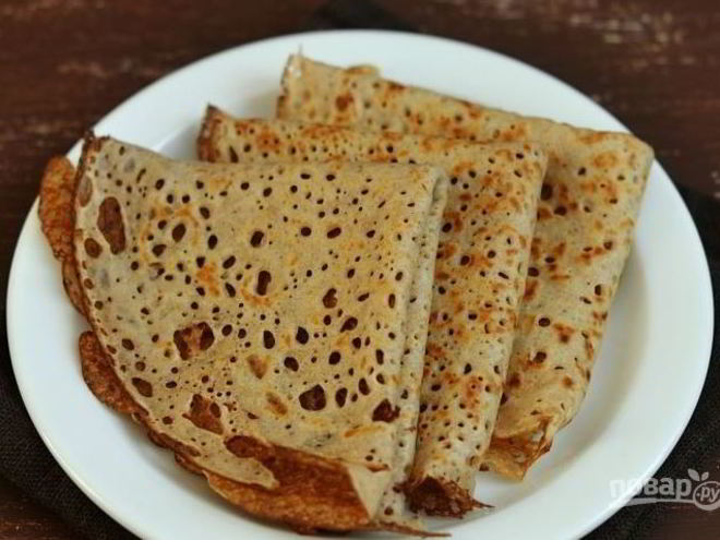 Рецепт гречневых блинчиков