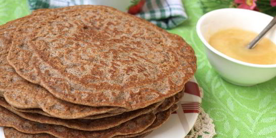 Гречневые заварные блинчики