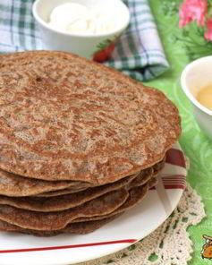Гречневые заварные блинчики
