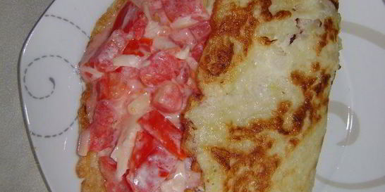 Кабачковый блинчик с начинкой