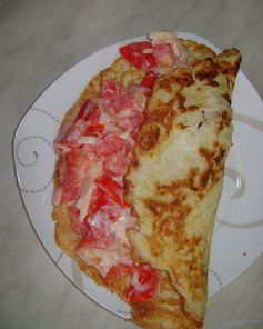 Кабачковый блинчик с начинкой