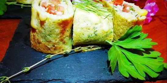 Кабачковые блинчики с начинкой