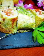 Кабачковые блинчики с начинкой