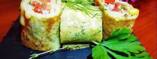 кабачковые блинчики с начинкой. Шаг 15