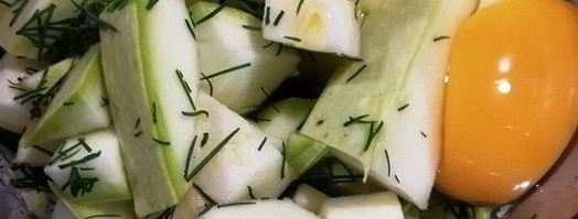 кабачковые блинчики с начинкой. Шаг 3