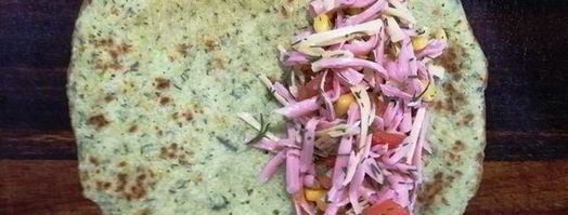 кабачковые блинчики с начинкой. Шаг 10