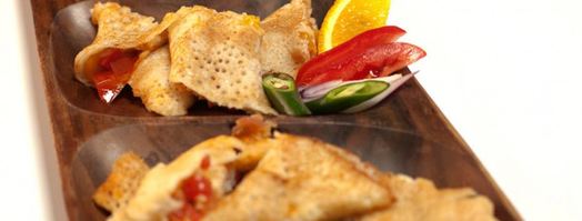 кокосовые блинчики с острым манговым чатни. Шаг 6