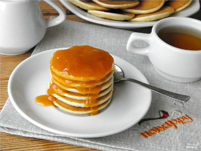 Рецепт панкейков на кислом молоке