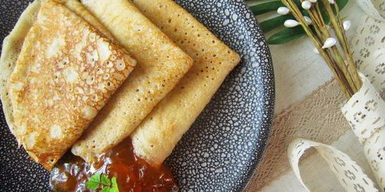 Постные блины на опаре