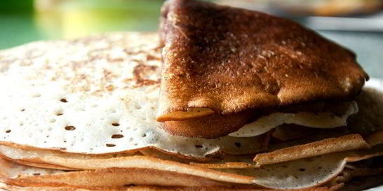 Постные блины на закваске