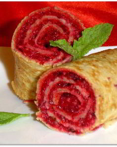 Постные блины с десертной начинкой