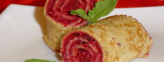 постные блины с десертной начинкой. Шаг 6