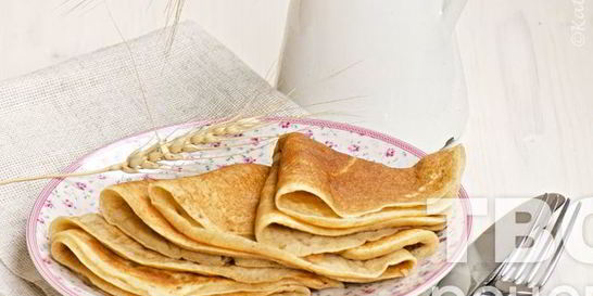 Пшенично-ржаные дрожжевые блины
