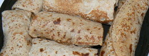 ржаные блины, фаршированные печенью и грибами. Шаг 5