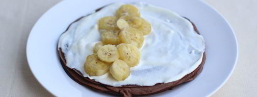 шоколадные блинчики с бананом. Шаг 7