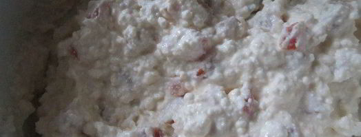 шоколадные блинчики с творогом и курагой. Шаг 2