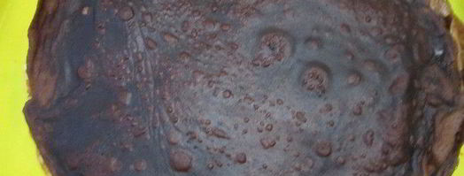 шоколадные блинчики с творогом и курагой. Шаг 3