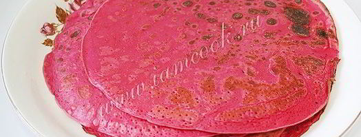 свекольные блинчики. Шаг 9