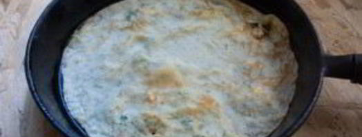 сырные блины с зеленью. Шаг 5